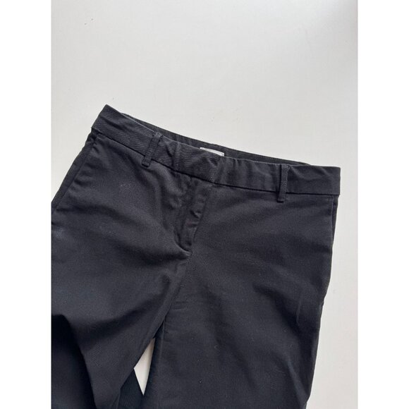 Aritzia WILFRED FREE Como Black Cotton Sateen Low Rise Chino Pants, Size 4 - Picture 6 of 13